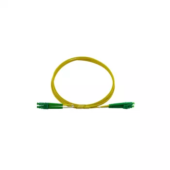 BlueOptics Cable de Fibra Óptica Dúplex LC-APC a LC-APC Monomodo OS2 25m Amarillo