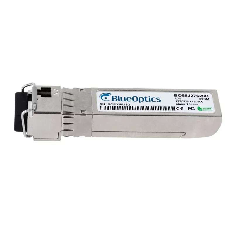 BlueOptics Transceptor SFP+ 10GBase-BX-U, 1270nm TX / 1330nm RX, LC Simplex, SMF, 20km, compatible con Synology SFP-10G-BX-U