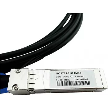 Compatible con MikroTik S+DA0002 BlueLAN 10GBASE-CR SFP+ a SFP+ Direct Attach Cable pasivo, 2 metros, AWG30 (S+DA0002-BL)