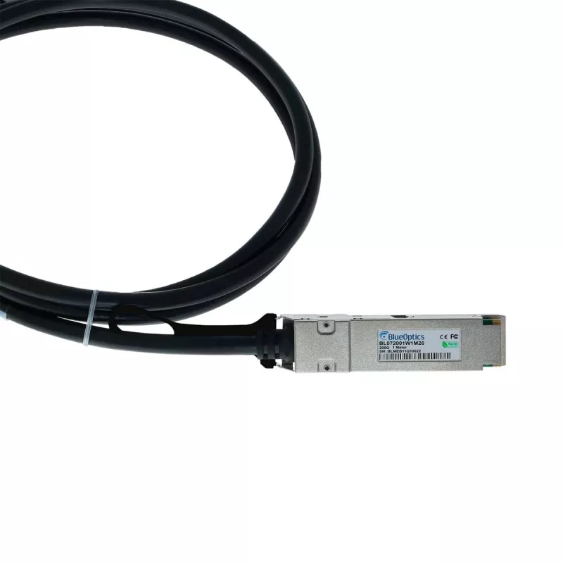 BlueOptics Cable Direct Attach (DAC) Breakout compatible con Lenovo B4R2 Pasivo 200 Gbit/s a 2x100 Gbit/s Twinaxial Cobre QSFP56 a 2x QSFP56