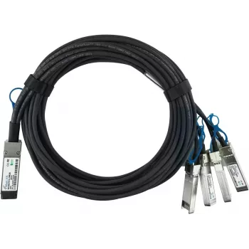 BLUEOPTICS Cable Direct Attach Breakout Pasivo BlueLAN QSFP28 a 4x SFP28 compatible con Extreme Networks EQPC1HPC010C01X4, 1 m, AWG26