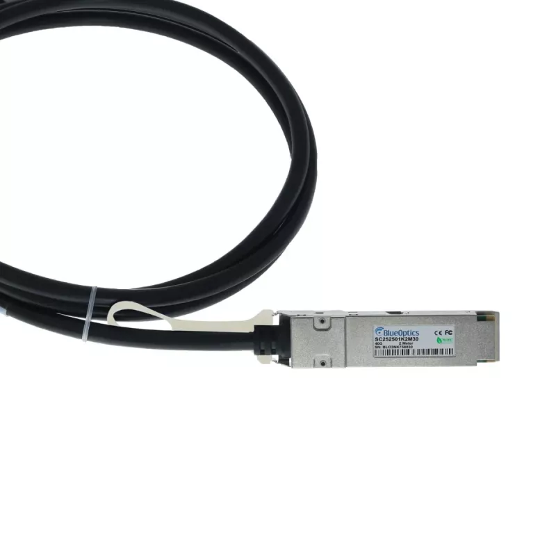 BlueOptics Extreme Networks 20G-DACP-QSFP1SFPDD1M BlueLAN QSFP+ Direct Attach Cable, 40GBASE-CR4, 30AWG, 1 Metro