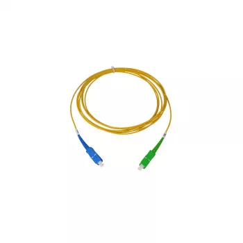 BlueOptics Cable de fibra óptica simplex SC-UPC/SC-APC monomodo OS2 9/125µm 50m LSZH azul/verde