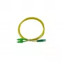 BlueOptics Cable de fibra óptica dúplex LC-APC/SC-APC monomodo OS2 1m amarillo