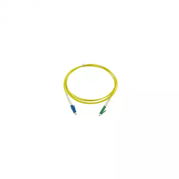 BlueOptics Cable de fibra óptica simplex LC-UPC a LC-APC monomodo OS2 20m amarillo