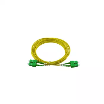 BlueOptics Cable de fibra óptica dúplex SC-APC/SC-APC monomodo 1 metro