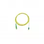 BlueOptics Cable de fibra óptica simplex LC/APC a SC/APC monomodo OS2 0,5m amarillo