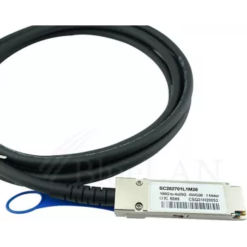Compatible Extreme Networks 10421 BlueLAN Cable Breakout Direct Attach 100GBASE-CR4 QSFP28 a 4x25GBASE-CR SFP28 Pasivo, 1m, AWG26