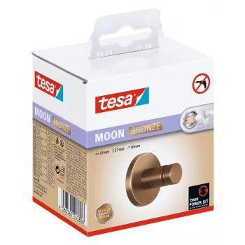 TESA MOON BRONZE gancho para toallas adhesivo metal 6 kg