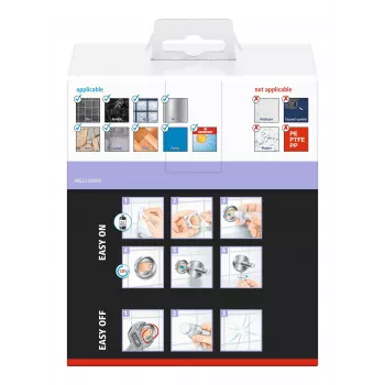Tesa MOON BLACK portarrollos de papel higiénico con tapa, autoadhesivo, negro, 1 ud.