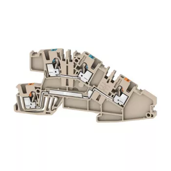 Weidmüller AITB 2.5 BB N-L borne de paso, azul, conexión por tornillo, 500V, 24A, 2,5 mm², carril DIN