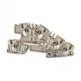 Weidmüller AITB 2.5 BB N-L-PE borne de carril de instalación, 3 polos, conexión por tornillo, 2,5 mm², carril DIN, beige oscuro