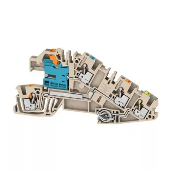 Weidmüller AITB 2.5 BB NDT-L-PE borne de instalación, 3 niveles, conexión por tornillo, 2,5 mm², beige, 2668950000