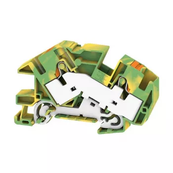 Weidmüller AITB 16 BB 2C PE borne de carril de toma de tierra, verde/amarillo, 16 mm², conexión por tornillo, carril DIN
