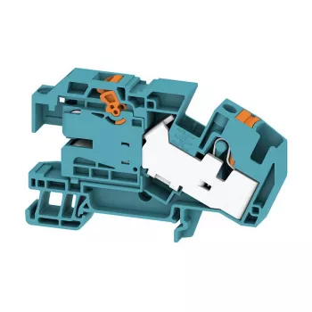 Weidmüller AITB 16 BB NDT BL borne de fusible, conexión por tornillo, 400 V, 6,3 A, azul, longitud de pelado 10 mm