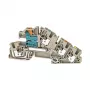 Weidmüller AITB 4 BB NDT-L-PE borne de carril de instalación, PUSH IN, 4 mm², gris