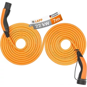 Lapp Mobility cable de carga Helix Type 2 22 kW 7 m naranja