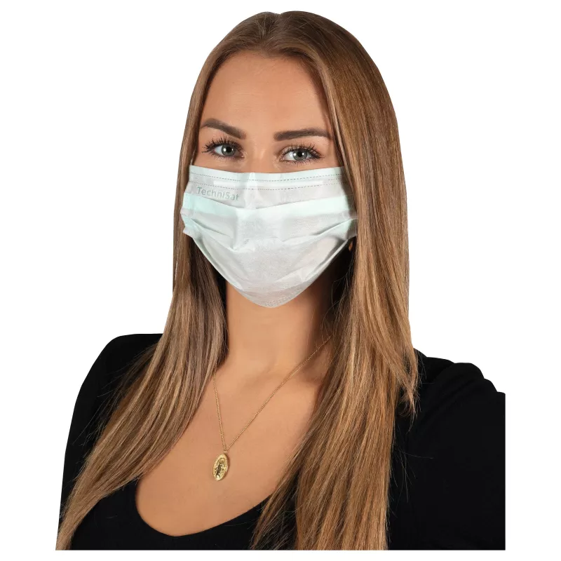 TECHNIMASK M2 R mascarilla médica tipo IIR, pack de 50, azul