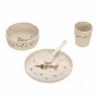 Lassig Little Mateys set de mesa de 5 piezas Royal Blue - plato, cuenco, vaso, cuchara, tenedor