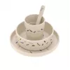 Lassig Little Mateys set de mesa de 5 piezas Royal Blue - plato, cuenco, vaso, cuchara, tenedor