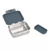Lässig Happy Prints fiambrera infantil de acero inoxidable, 1 l, 17 x 13 x 6 cm, tapa de PP con anillo de silicona, azul oscuro