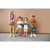 Sudadera con capucha de algodón orgánico Lassig Little Gang Free Milky 2-4 años