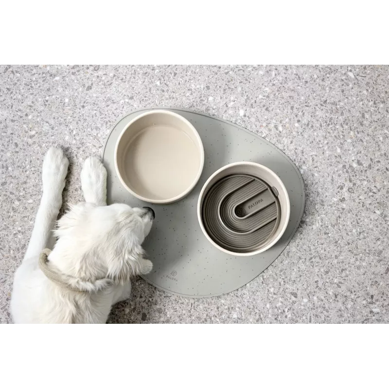 Comedero lento de silicona para perros PALOPA Yumo taupe