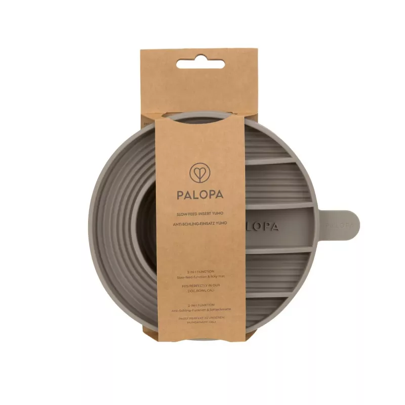 Comedero lento de silicona para perros PALOPA Yumo taupe