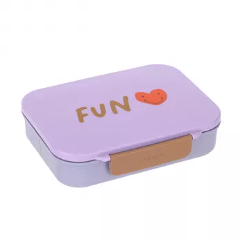 Lassig Bento 12100157012 Little Gang Heart Lila Fiambrera Bento
