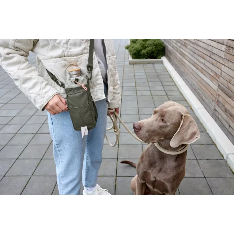 PALOPA 2 en 1 bolsa para premios de perro y portabotellas Boudi Dark Olive