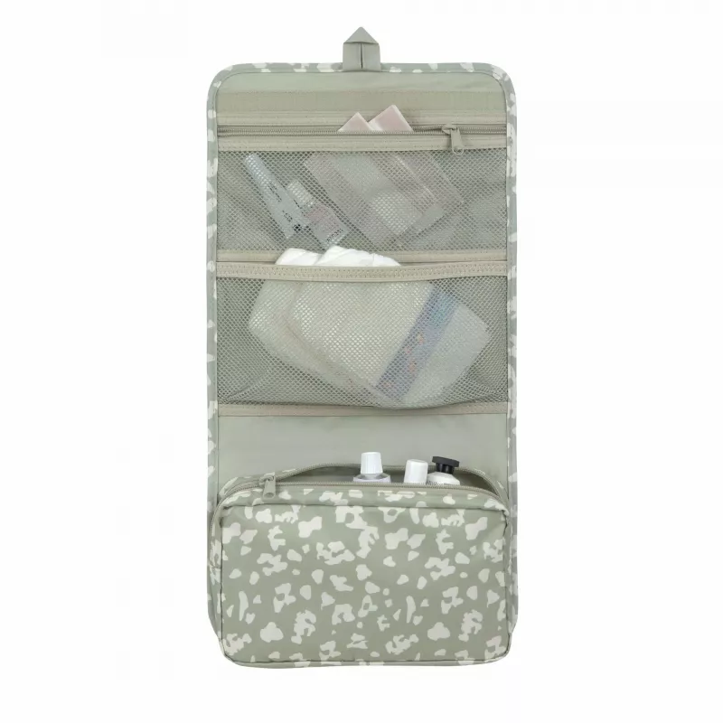 Lässig Green Label Bolsa cambiador XL, Leo, 1,9 l, 26 x 4,5 x 19 cm, con cambiador impermeable, poliéster reciclado, Light Khaki