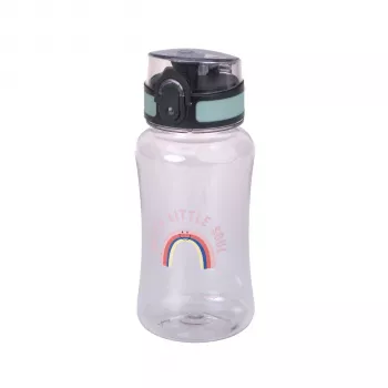 Lassig Botella de bebida Tritan 420 ml Tiny Outdoor Rainbow
