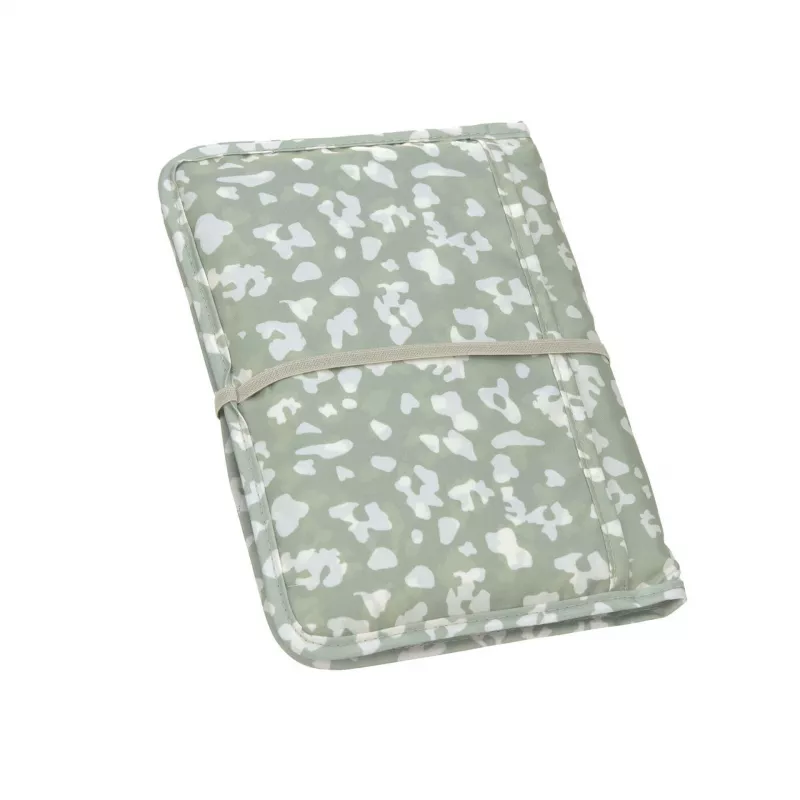 Lässig Green Label Bolsa cambiador, Leo, 18 x 2,5 x 25,5 cm, con cambiador impermeable, poliéster reciclado, Light Khaki