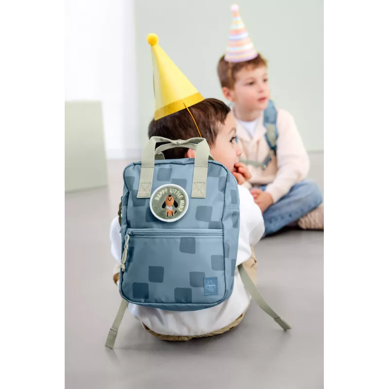Lassig mochila mini cuadrada Pattern Party Blue