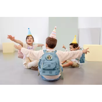 Lassig Mochila mini Pattern Party Blue