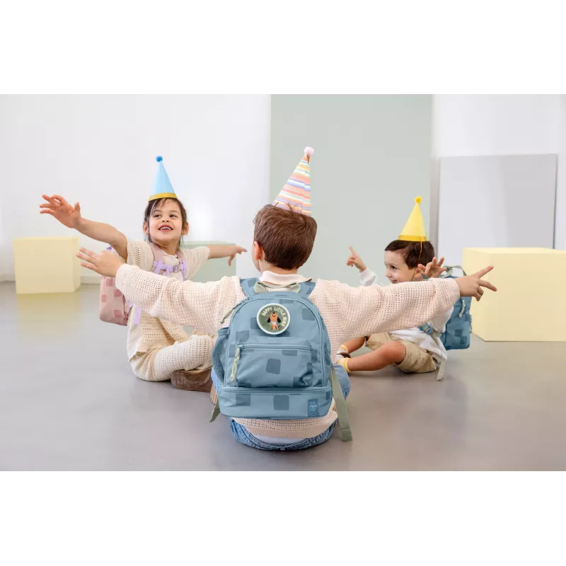 Lassig Mochila mini Pattern Party Blue
