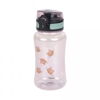 Lassig Botella de tritán Tiny Team 420 ml gatito