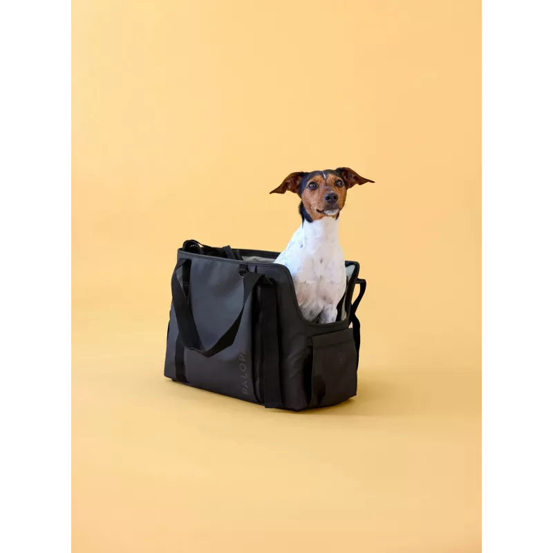 PALOPA Weda Transportín para mascotas para perros hasta 10 kg, negro