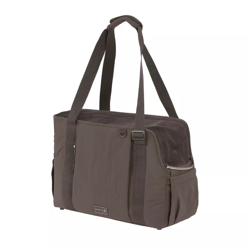 PALOPA Weda Bolsa Transportín Arrugada Chocolate para Perros hasta 10 kg