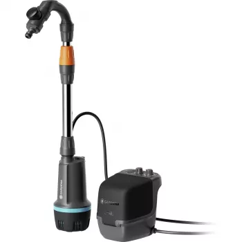 Gardena Bomba para Bidón de Lluvia a Batería 2600 Comfort 18V P4A Set Listo para Usar (14604-20)