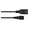 Cable de extensión Kabelmeister C20 a C13, Negro, 1,0 m