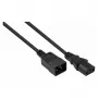 Cable de extensión Kabelmeister C20 a C13, Negro, 1,0 m