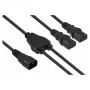 Kabelmeister cable de alimentación en Y de C14 a 2x C13, 0,3 m, negro