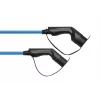 Cable de carga para VE kabelmeister® Modo 3, conector Type 2 a conector hembra, trifásico, 16 A, 11 kW, Azul, 5 m