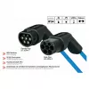 Cable de carga para VE KABELMEISTER Modo 3 Type 2 11 kW 16 A trifásico en espiral 5 m Negro