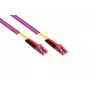 Cable de red de fibra óptica dúplex OM4 multimodo 50/125 LC/LC LSZH polaridad intercambiable