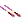 Cable de red de fibra óptica dúplex OM4 multimodo 50/125 LC/LC LSZH polaridad intercambiable