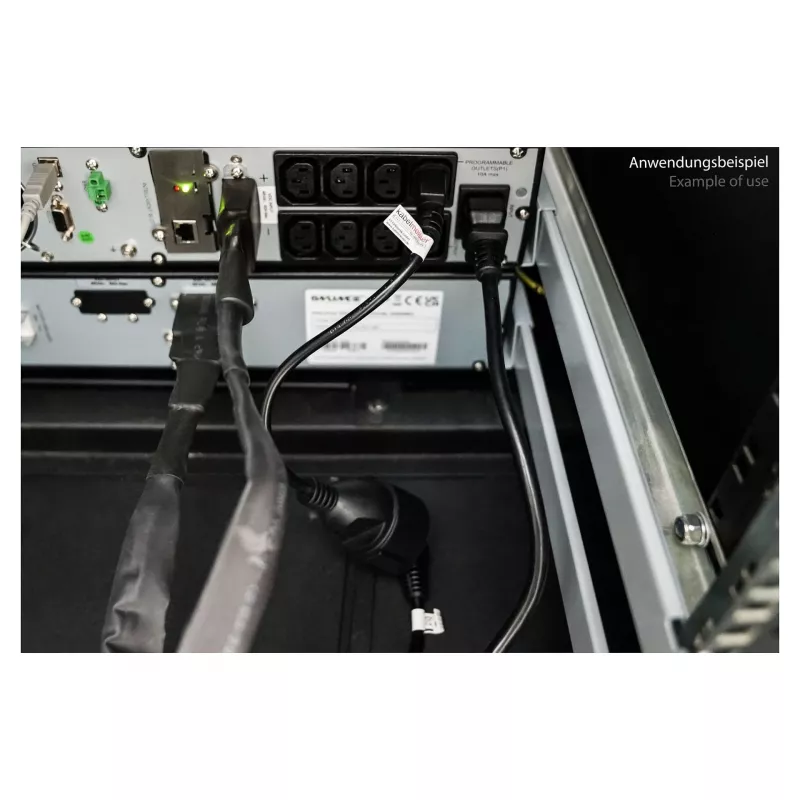 Cable de alimentación C14 a toma Schuko negro 0,5m