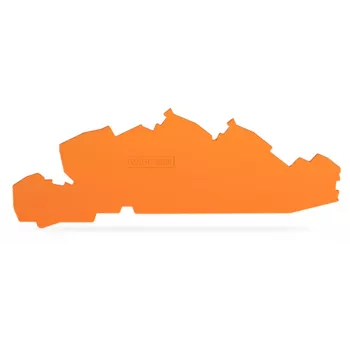 Placa final e intermedia WAGO 2205-7692 1 mm de grosor naranja