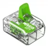 Conector de empalme compacto WAGO 221-422 2 conductores, 0,14-4 mm², transparente/naranja